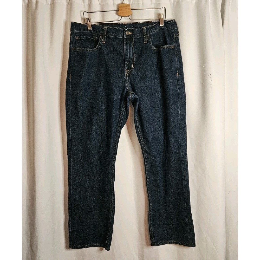 Old Navy 38x30 Straight Fit Jeans Denim 100% Cotton Dark Wash